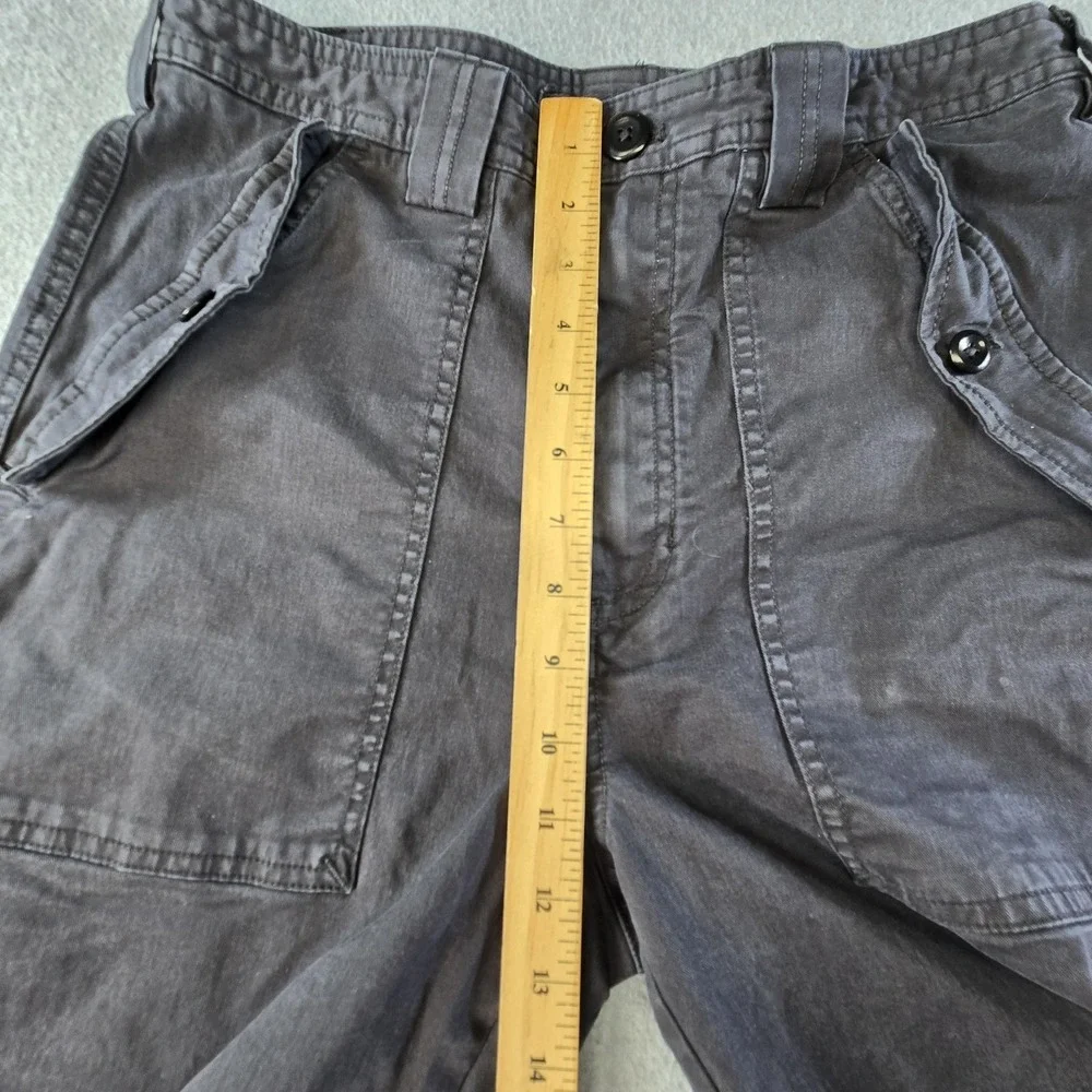 Banana Republic Pants Womens 6L‎ Gray Cargo Twill Stretch Pockets Zip Button